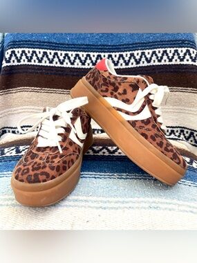 Madden NYC Women’s Leopard Print Platform Sneakers